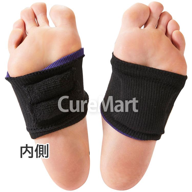 SUNAYAMA 竹ふみサポーター 男性用 ブラック 23-27cm 9289 Carelance