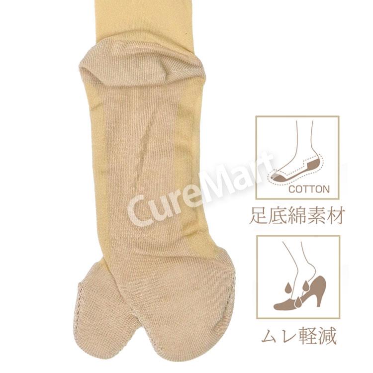 ソックス SUNAYAMA ストッキング ソックス 厚手 つまさき足袋 22-25cm ベージュ