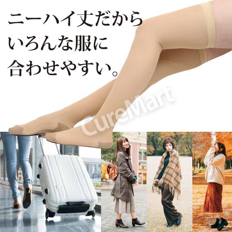SUNAYAMA ストッキング ソックス 薄手 オーバーニー 22-25cm ベージュ