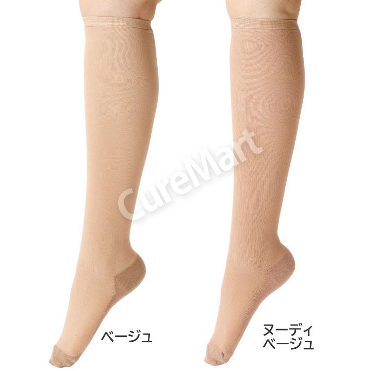 【３足】ヌーディーベージュ 22～25cm ストロングサポート 140 デニール SUNAYAMA ストッキング ソックス 厚手 ハイソックス丈◇3足セット 22