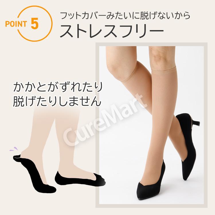 SUNAYAMA ストッキング ソックス 厚手 ハイソックス丈 22-25cm 美肌感 