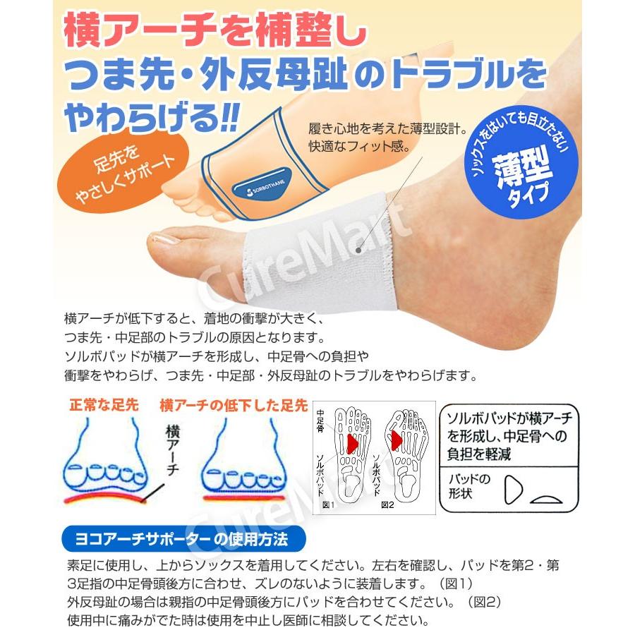 SORBOTHANE ソルボ ヨコアーチ サポーター 薄型 22-27.5cm 63298 日本