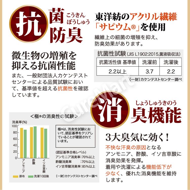 ひだまり 極 婦人用 8分袖インナー KWS バスト72-101cm ポイント15倍