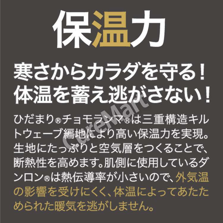 ひだまり チョモランマ 紳士用 ズボン下 日本製 Qomolangma8848 防寒 肌着 ダンロン サピウム 三重構造 男性 ももひき メンズ JAXA ポイント15倍 健繊■｜curemart｜06