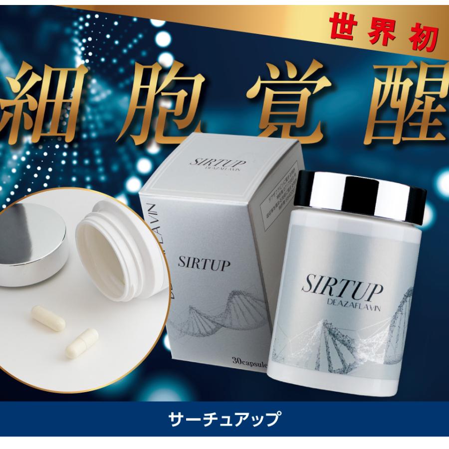 デアザフラビン含有加工食品 SIRTUP サーチュアップ 60カプセル（約2 