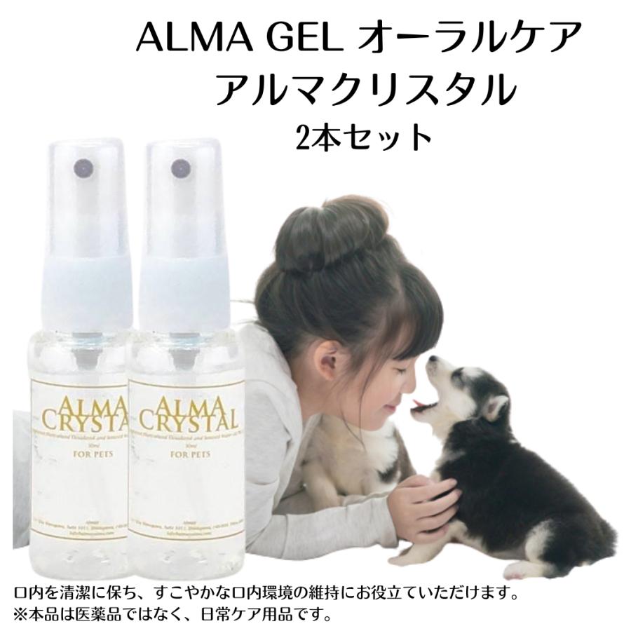 歯石除去 歯石取り 犬 猫 歯磨き アルマクリスタル2本セット 歯石予防