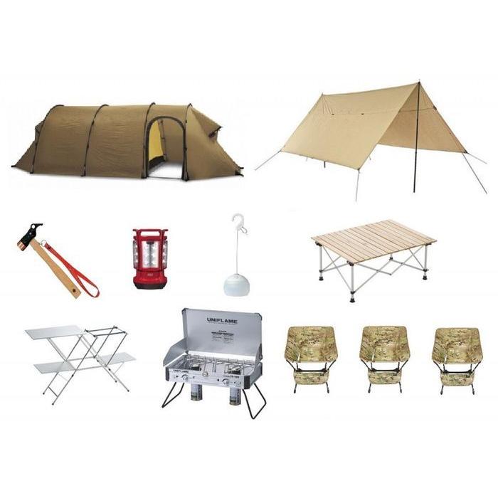 【レンタル】ヒルバーグ プロセット【テント＆キッチン】3名用 