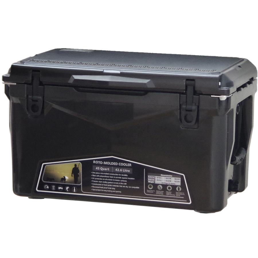 アイスエイジクーラーボックス45l チャコール ICE AGE ハードクーラーボックス クーラーボックス 大型 最強 釣り