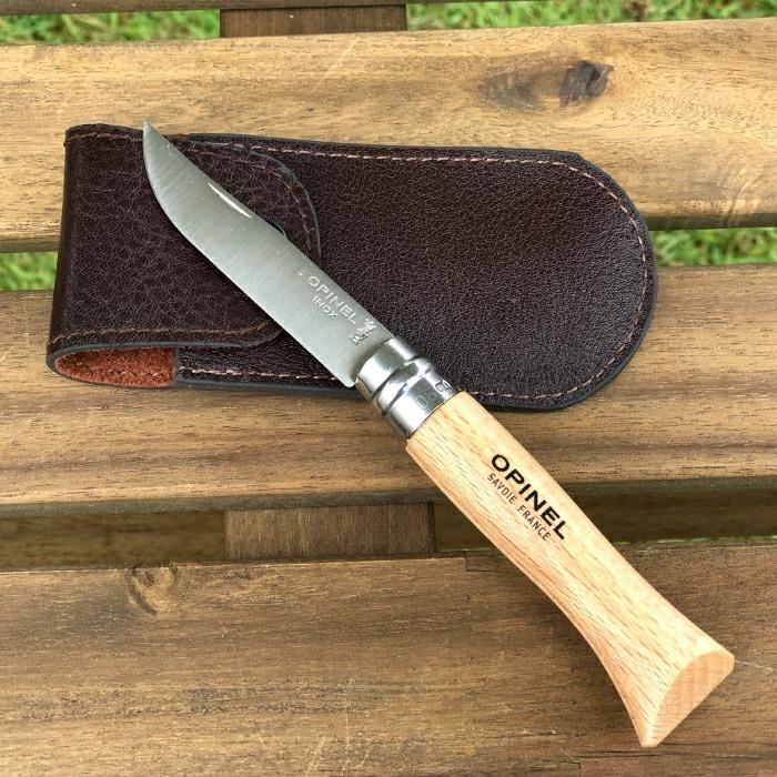 OPINEL（オピネル） オピネルナイフ レザー ケース カラビナ付き