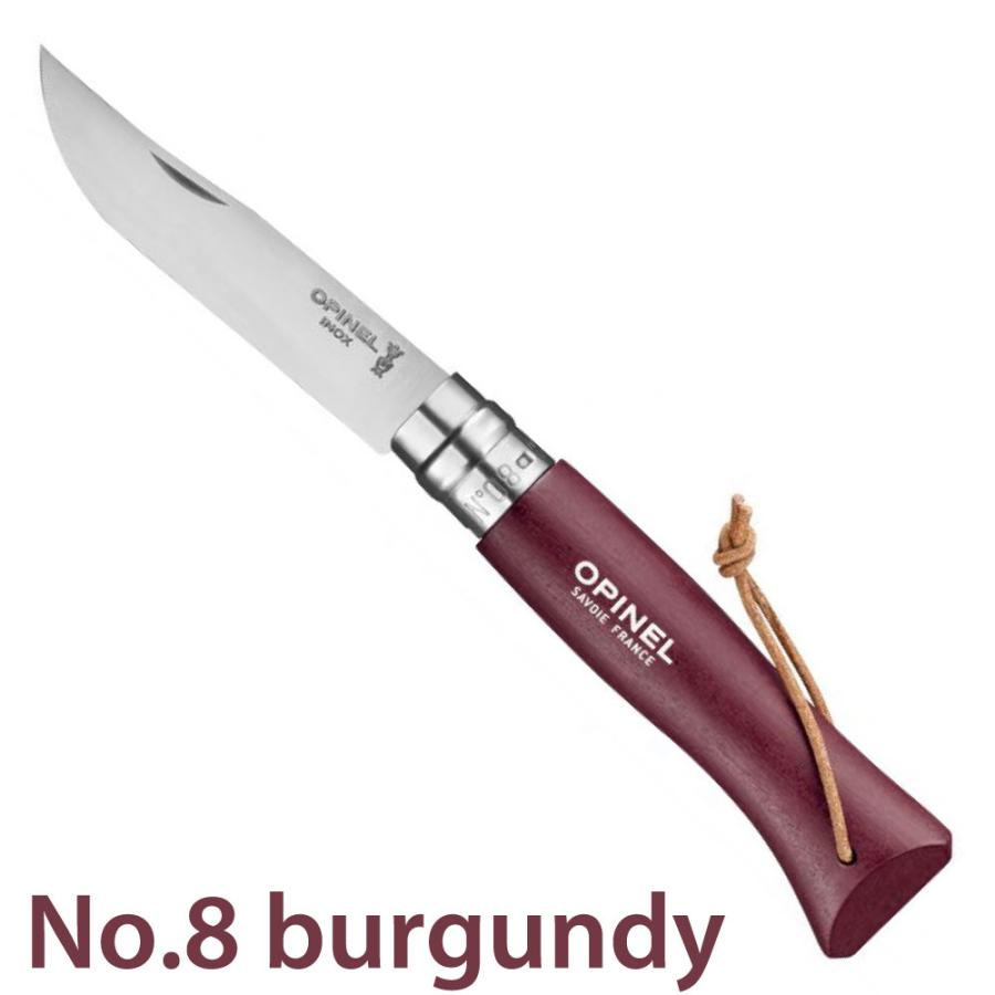 オピネル ナイフ #8 OPINEL コロラマ バーガンディ 8 8.5cm アウトドア