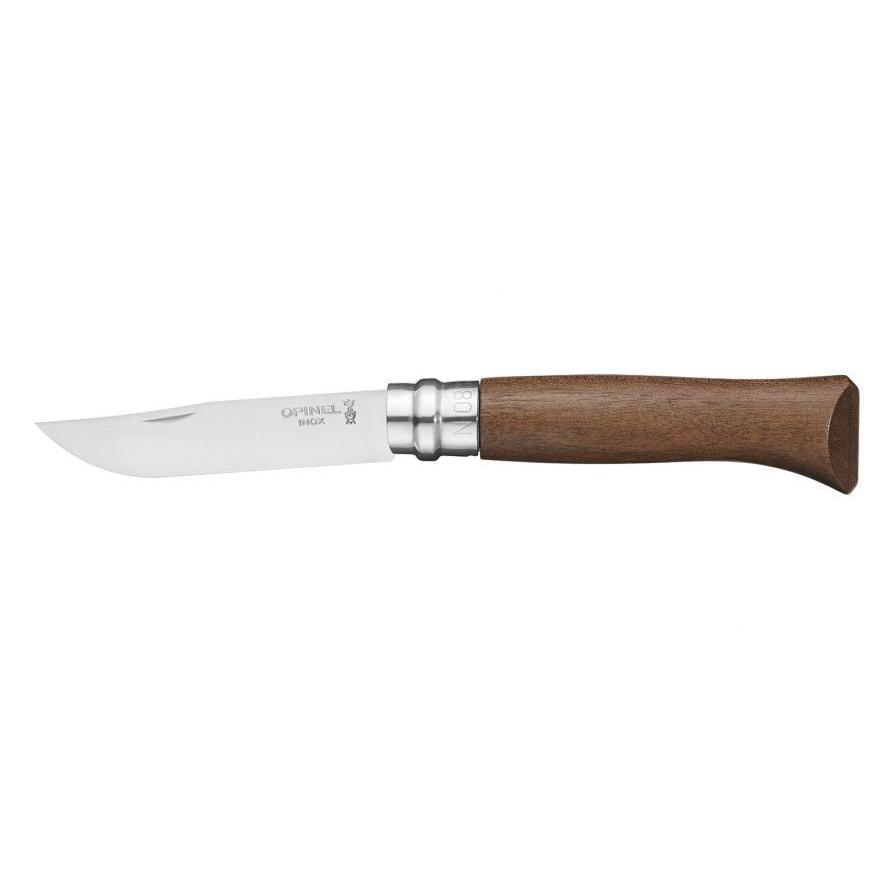 オピネル ナイフ #8 OPINEL ステンレス ウォールナット 8.2cm アウトドアナイフ キャンプナイフ 折りたたみナイフ 料理 料理用