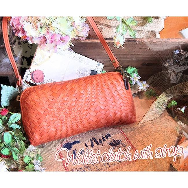 AinSoph アインソフ メッシュレザー 長財布 送料無料 取り外しベルト 