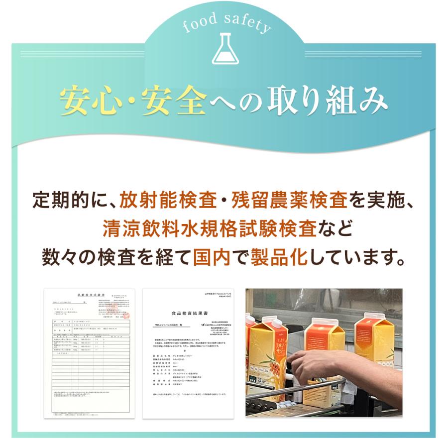 公式 すっきり美味しいサジー 1000ml 4本セット 鉄分補給 SajiOne サジージュース オレンジ ゆず 美容 健康｜curilla｜18