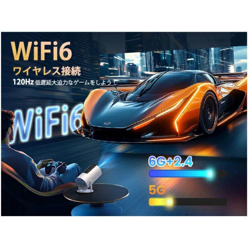 プロジェクター 本体 家庭用 18000LM 天井投影 自動台形補正 4K 新品 プロジェクター 本体 小型 天井 家庭用 4k対応 1080P iphone