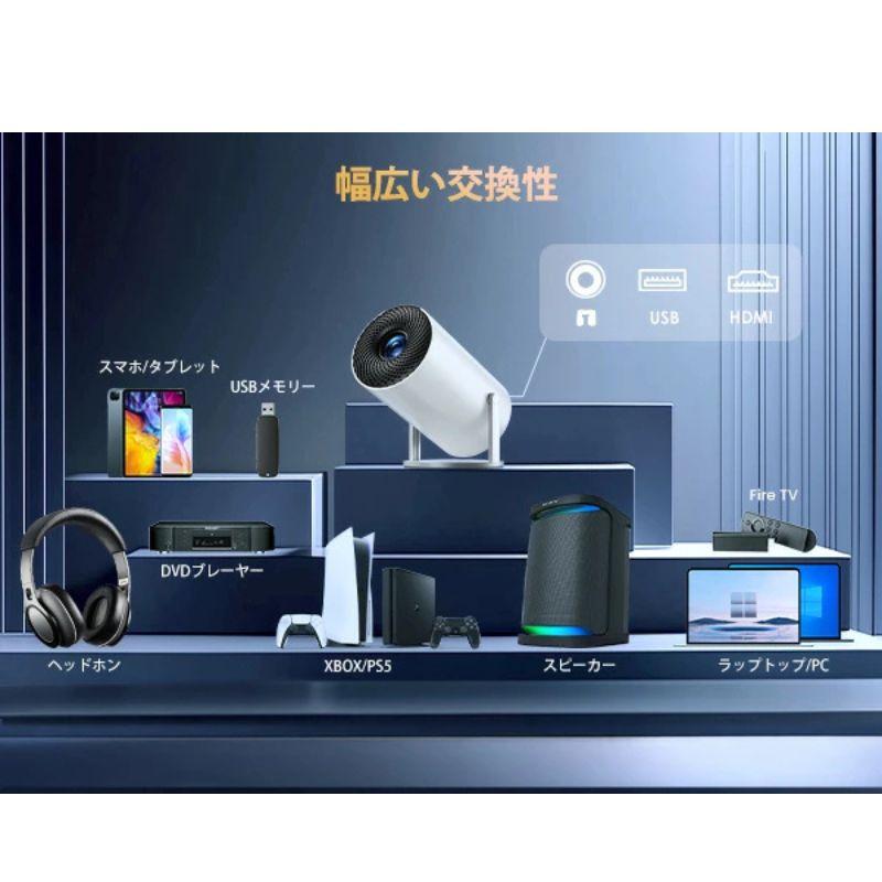 プロジェクター 家庭用 18000LM 天井投影 自動台形補正 4K対応 小型 本日20%OFFクーポン プロジェクター 4K 小型 家庭用 18000LM