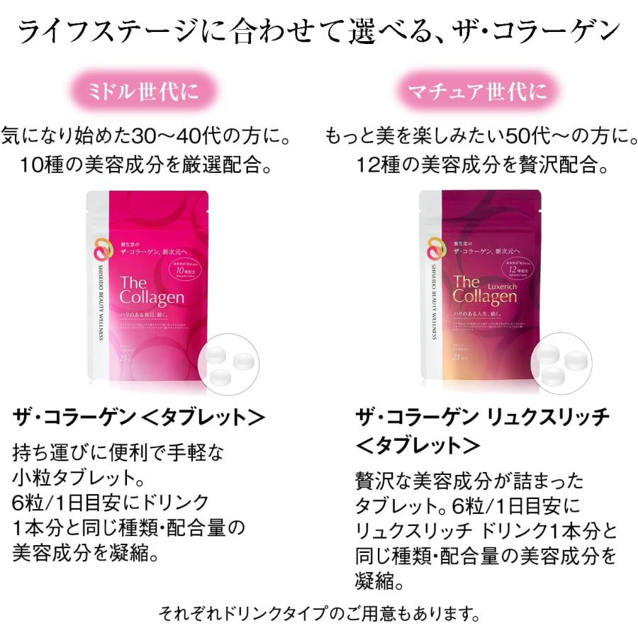 ザ・コラーゲン 資生堂 タブレット 21日分 126粒入り : Current