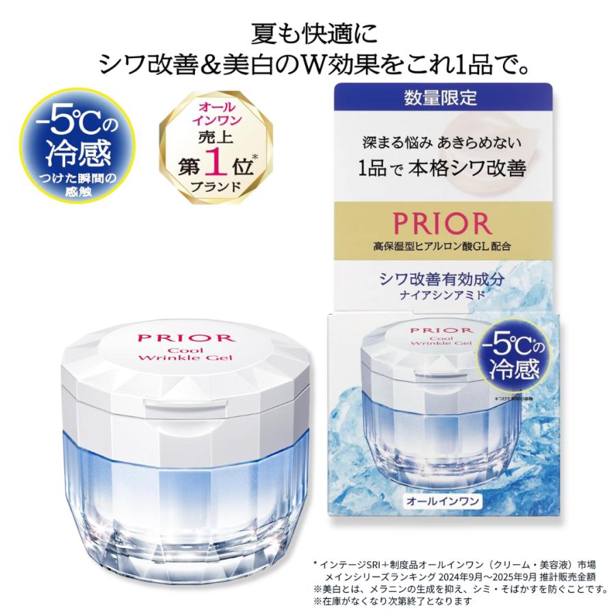 PRIOR オールインワン 冷感タイプ 90g PRIOR 【数量限定】資生堂 プリオール 薬用 冷やしリンクル美