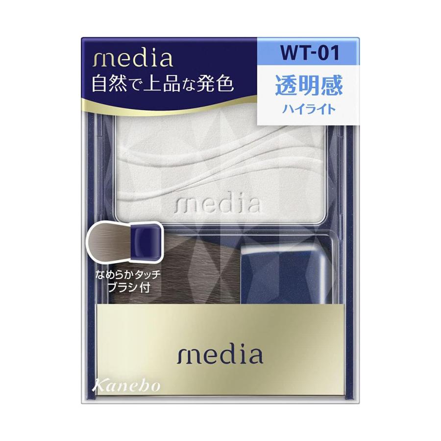 カネボウ メディア ブライトアップチークS WT-01 2.8g ハイライト 