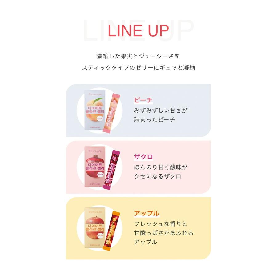 ヒルズラボ ダイエットコラーゲンゼリー 20g x 10包入 全3種 ピーチ