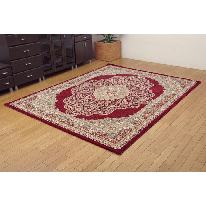 ウィルトン織り カーペット 『ベルミラ RUG』 ワイン 約240×330cmベルミラ 【Warwick】 ＲＵＧ