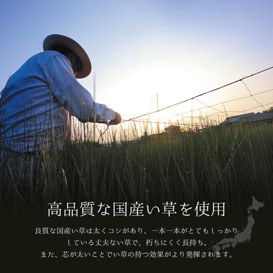 国産い草ラグ（裏貼り） 吉兆（きっちょう） 湿度調整 天然素材 い草 和柄 和モダン 高品質 夏ラグ 夏用 191×191cm 約2畳