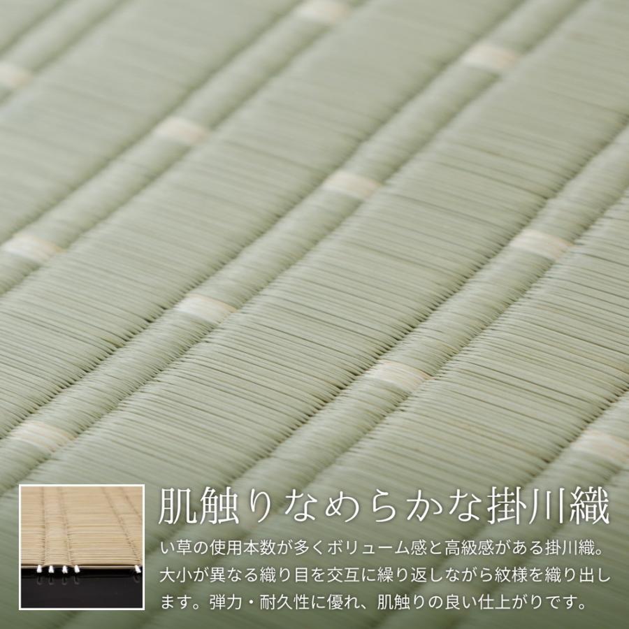 国産い草ラグ（裏貼り） 吉兆（きっちょう） 湿度調整 天然素材 い草 和柄 和モダン 高品質 夏ラグ 夏用 191×191cm 約2畳