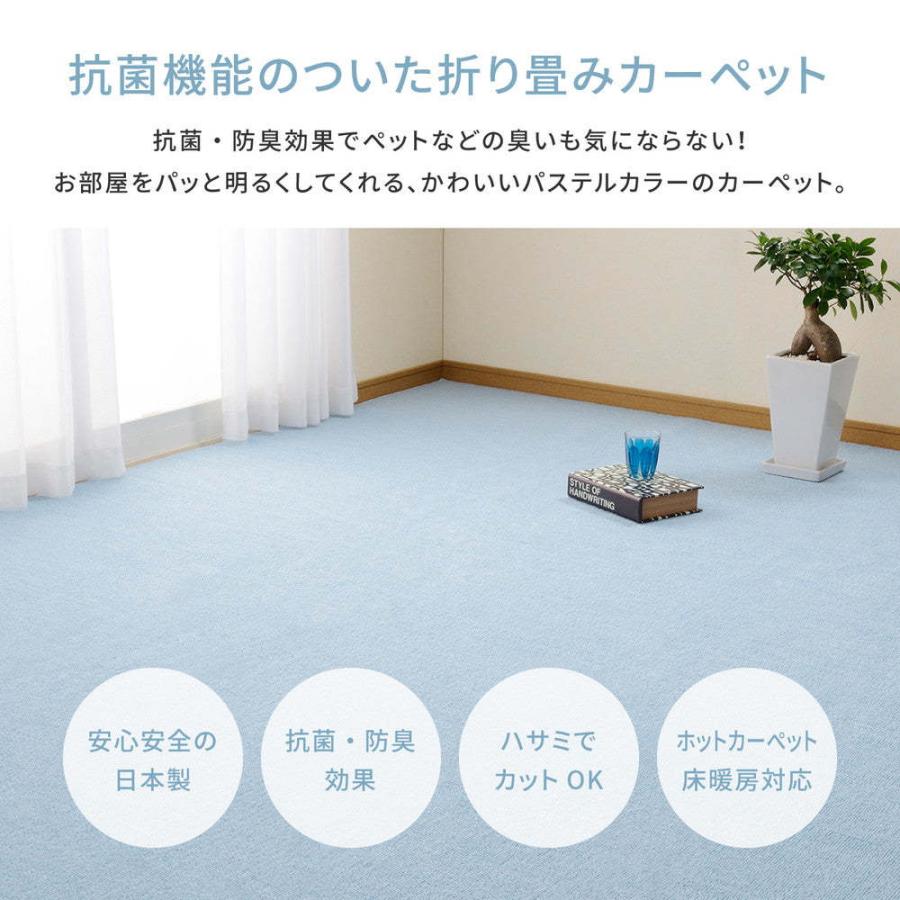 ループパイルの平織カーペット ミーテ 261×352cm(江戸間6帖 
