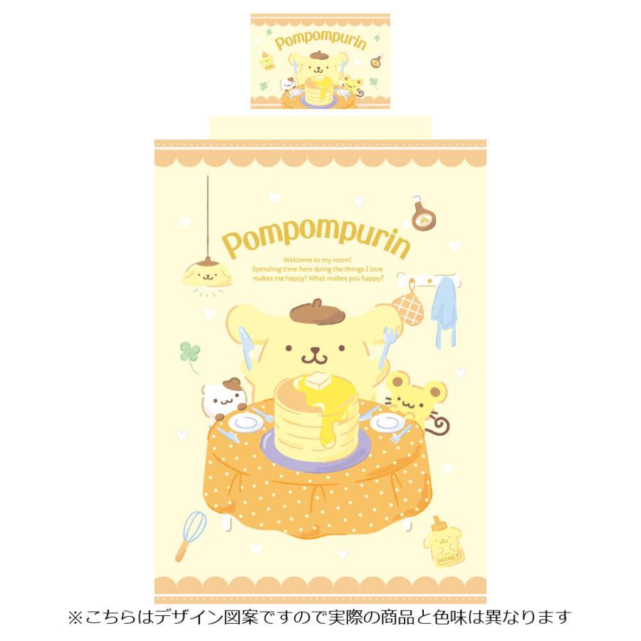 ポムポムプリン 布団カバー、シーツ、ピローケース（枕カバー） 豪華3