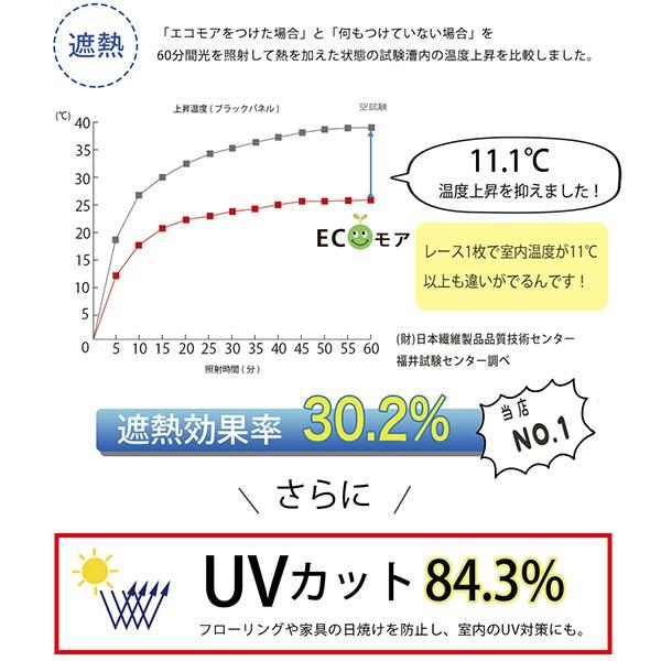 昼夜見えにくいミラーレース｜エコモア オーダーサイズ(1枚) 1.5倍ヒダ フラット 遮熱 花粉キャッチ 防汚 洗濯可 省エネ 帝人エコリエ 遮像｜curtains｜08