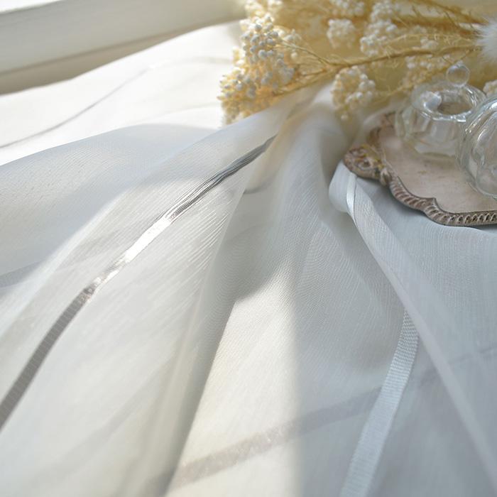 値引 シャララシルバー トルコレース カフェカーテン オーダーサイズ 1枚 シンプル 縦ストライプ ボイルレース ウォッシャブル 宅送 Service Zeeshangroup Com