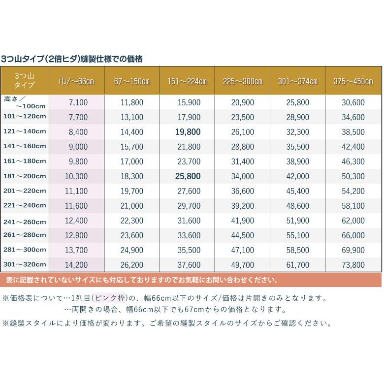 オーダーカーテン ドレープ(シンコール)＆レースセット ミズキ AZ-6052