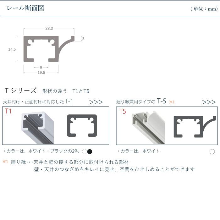 TOSO（トーソー） ピクチャーレール 《T-5》 セット 2.01~4m 耐荷重