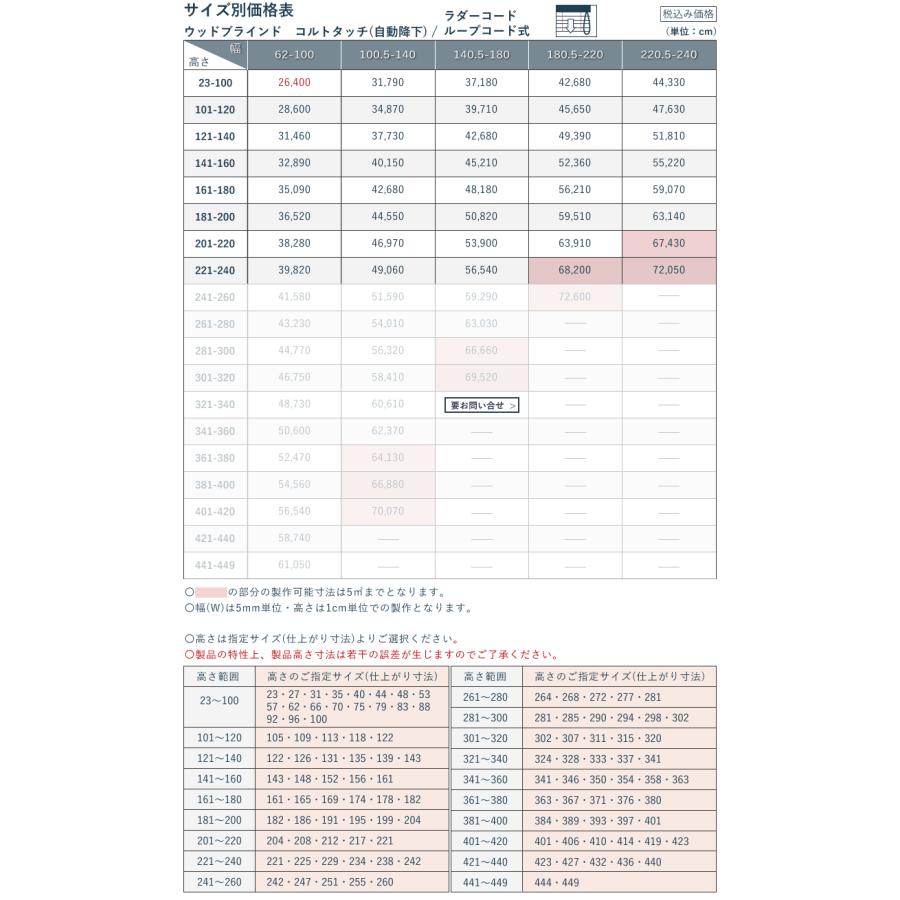 TOSO（トーソー） ウッドブラインド 【コルト 自動降下式】 羽根幅50mm