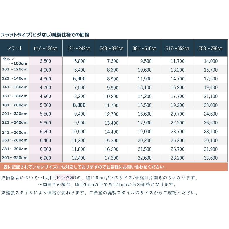 カーテン オーダーカーテン レースカーテン オリジナル SA-L02 防炎 洗える UVカット 遮熱 カラー 1色｜curtainsakuranbo｜10