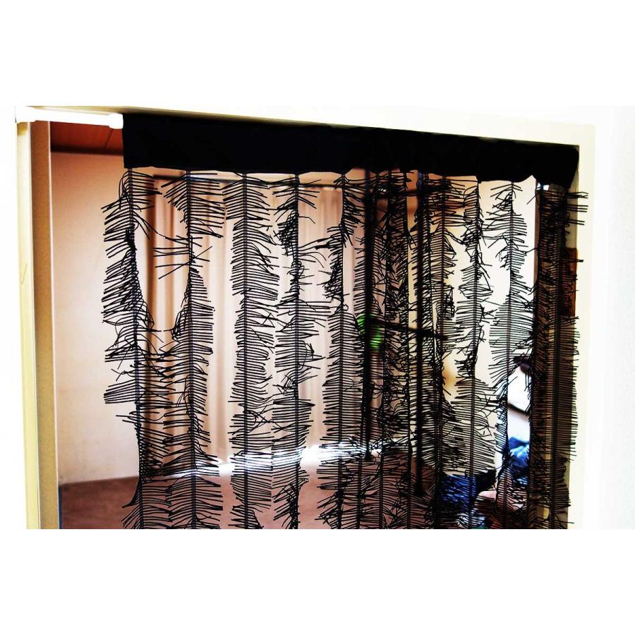 のれん 間仕切り スクリーンカーテン モール状ストリングス アイボリー