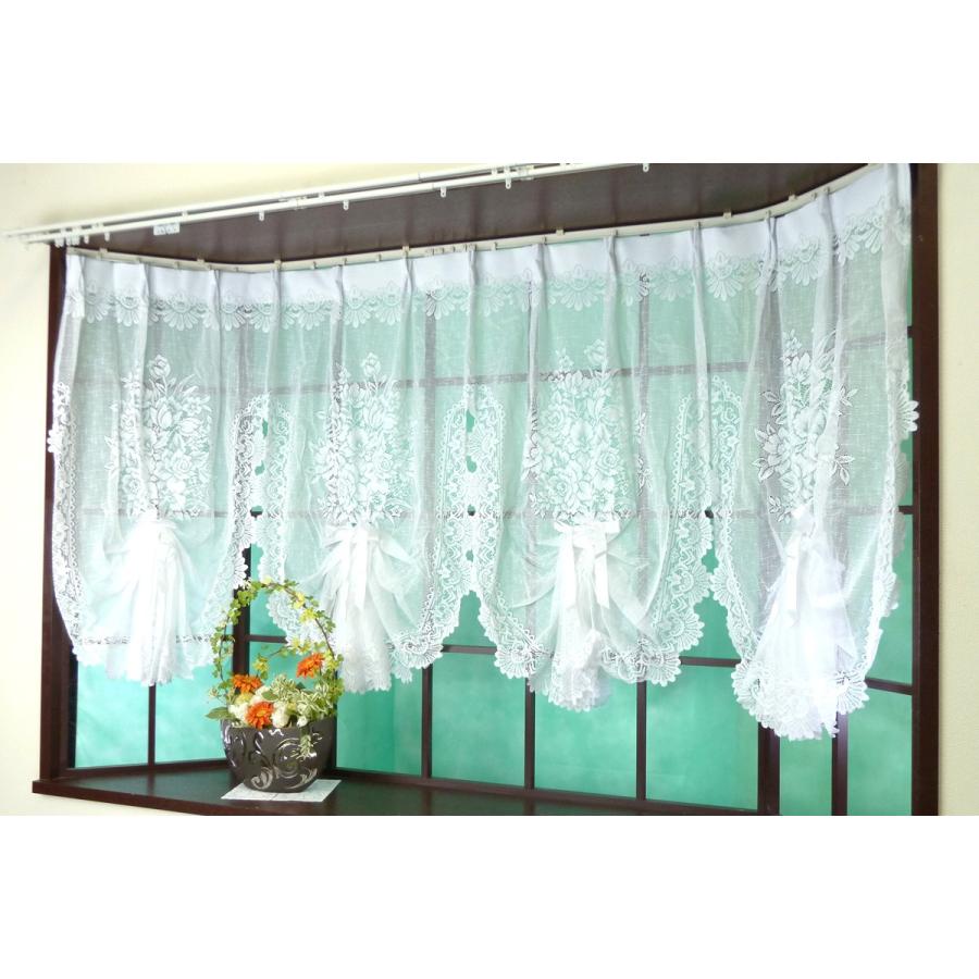 出窓カーテン 友安製作所 出窓用カーテン レースカーテン ストレート トリコット