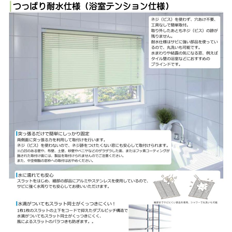 立川機工 アルミブラインド つっぱり耐水仕様 テンション耐水タイプ 全