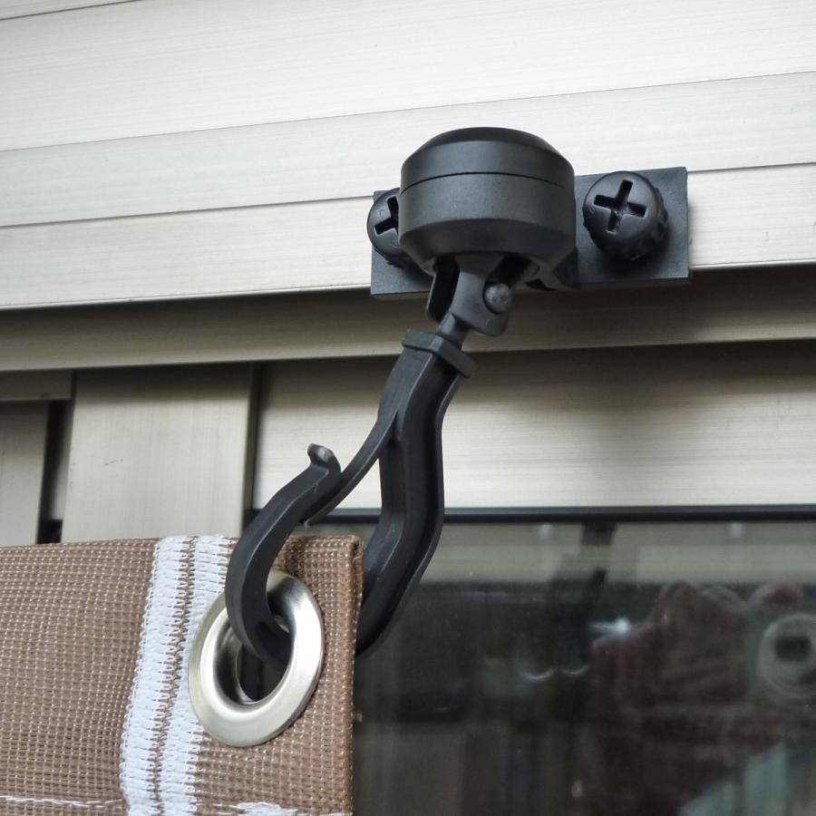 すだれフック サンシェード オーニング フック サッシ取付用 スイングフック 2個入り 耐荷重2kgまで対応 送料無料 暑さ対策用品 Ln 005 かーてん屋さんアウトレット 通販 Yahoo ショッピング