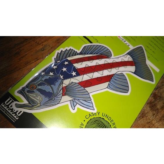 ケイシー アンダーウッド フィッシュアート ステッカー アメリカンバス 愛車やタックルボックスに Caseysticker Americanbass カーティスクリーク ヤフー店 通販 Yahoo ショッピング
