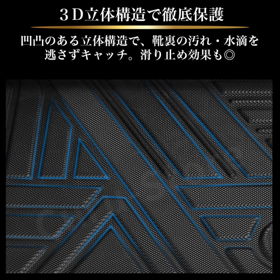 アルファード40系 ヴェルファイア フロアマット 3D 1列目 保護 荷台 フロア マット 防水 防汚 汚れ 防止 Z TPE ラバー ラゲッジ 傷防止 トヨタ | ブランド登録なし | 05