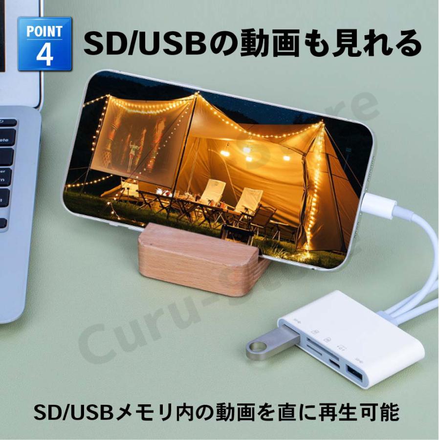 SDカードリーダー iphone iPad usb type c lightning Android 5in1 1TB対応 microSD USB |  | 07