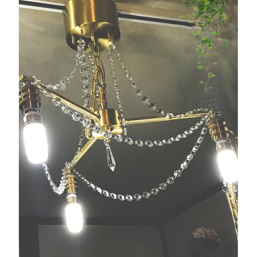 シャンデリアペンダントライト シーリングライト 3灯 モダン