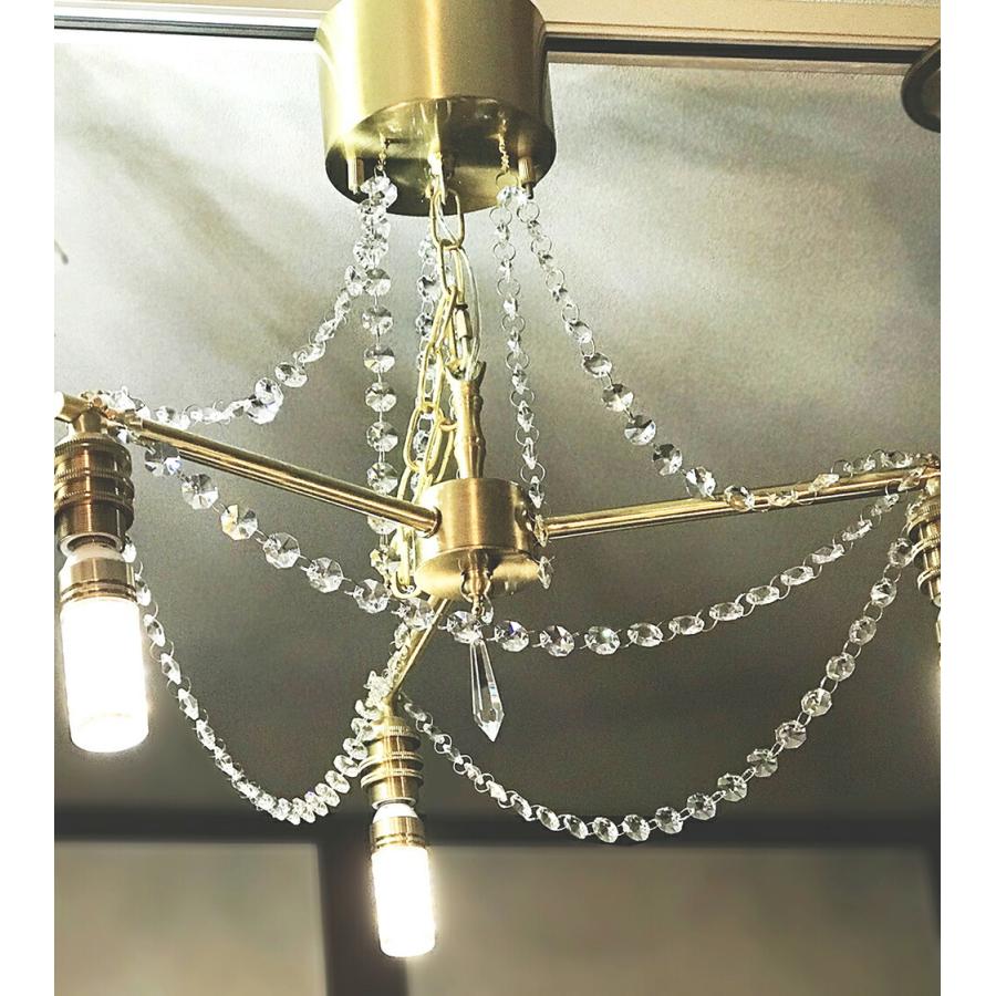 シャンデリアペンダントライト シーリングライト 3灯 モダン