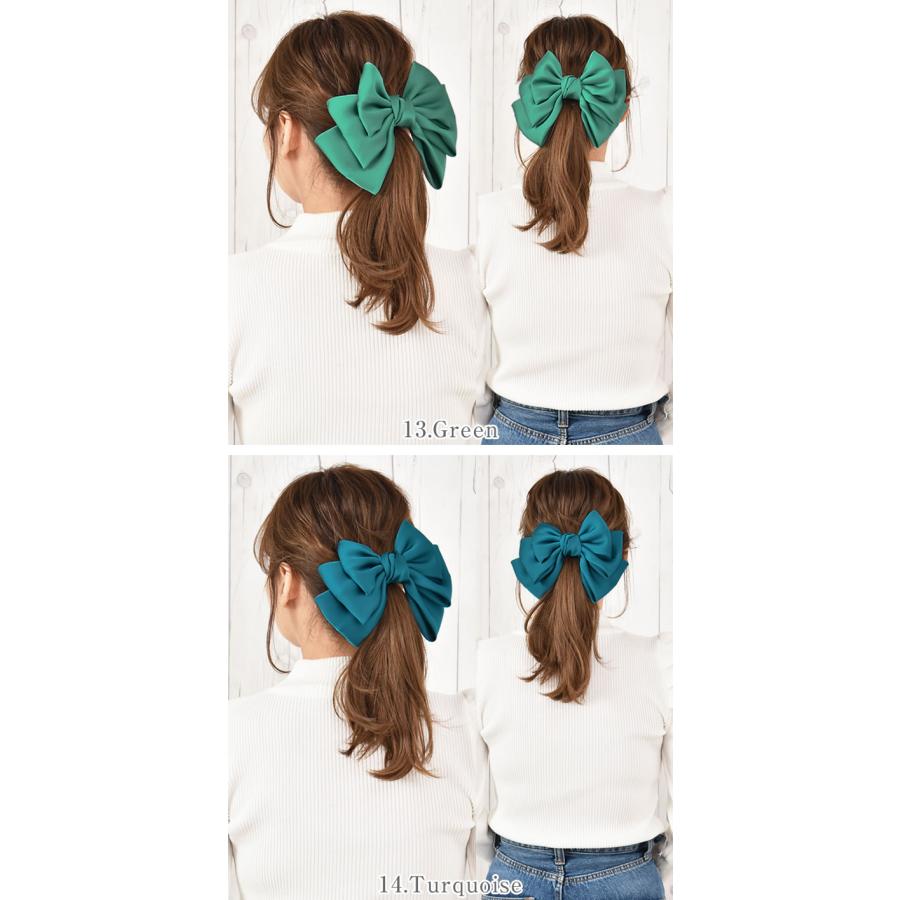 バレッタ ロイヤルブルー 新品未使用 サテン バレッタロイヤルブルー