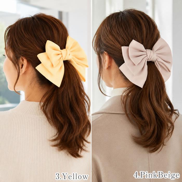 バレッタ レディース リボンバレッタ ヘアアクセサリー ヘアー