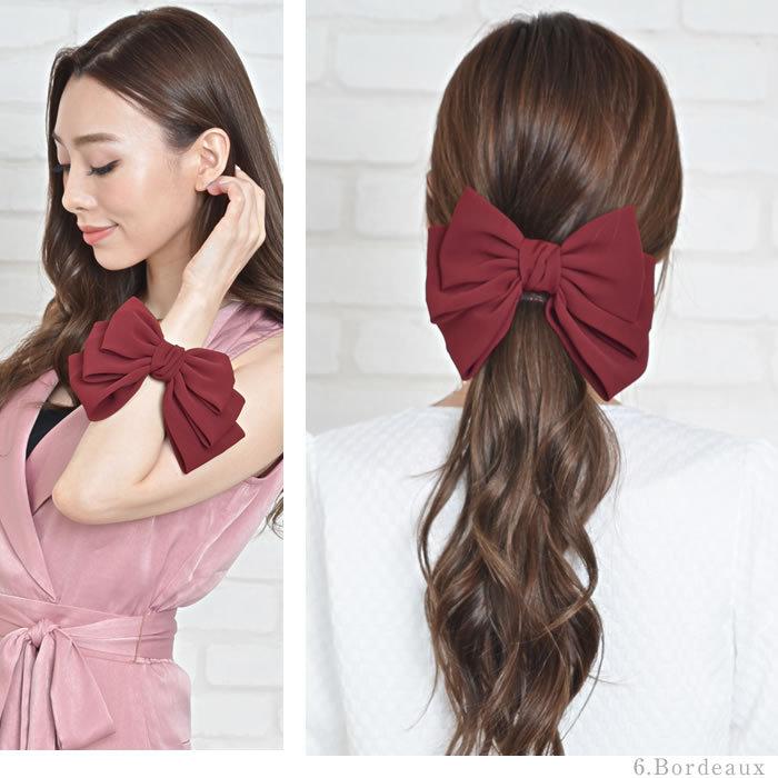 卸売り バレッタ リボン ヘアゴム 黒 ヘアアクセサリー 大きめ 大きい 結婚式 ダブル 使い方 バレッタとは Rs Wingatemodelschools Com