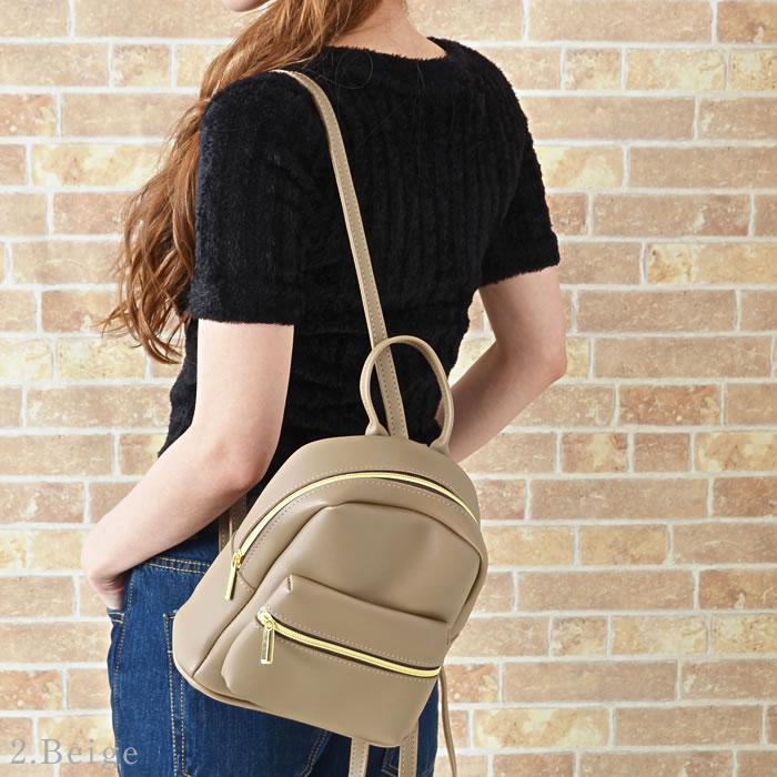 リュック リュックサック ミニリュック ミニ バッグ カバン 鞄 大人 おしゃれ 通学 バック bag フェイクレ｜curvys｜22