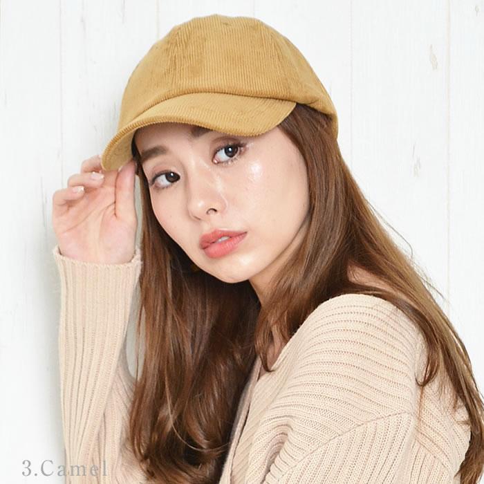 キャップ レディース リボン コーデュロイ コーディロイ CAP