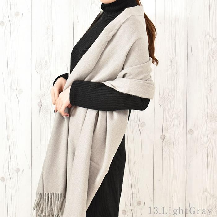 マフラー ストール 大判 レディース 春夏 無地 厚手 シンプル コート