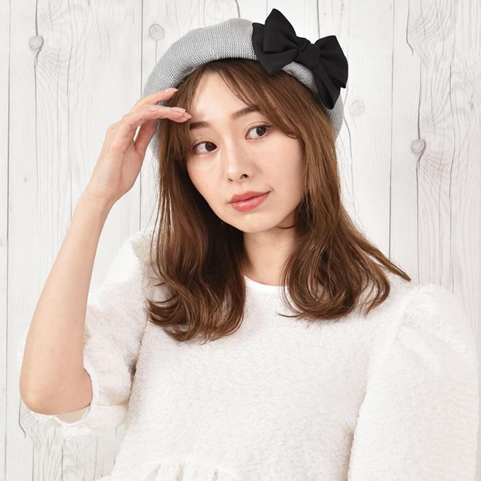 未使用級✨ディオール ロゴチャームベレー帽 グラデーション ウール